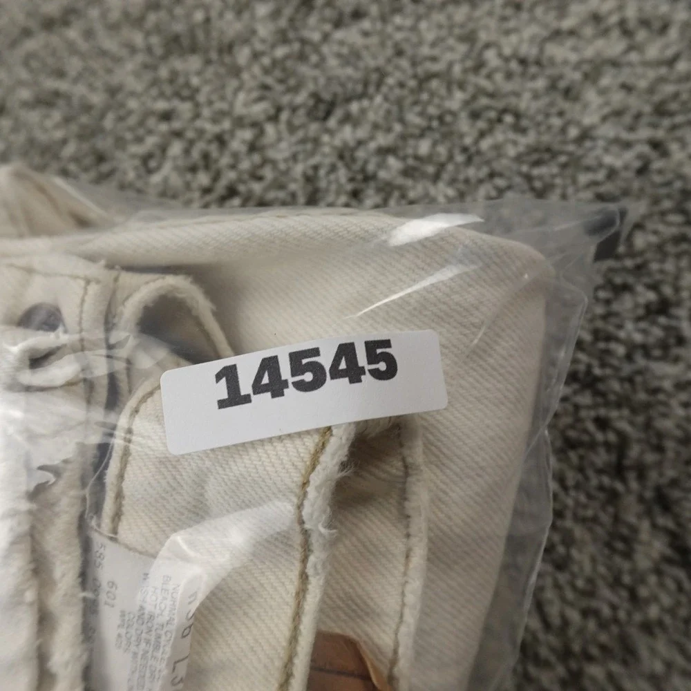 VTG Levis Jeans Mens 36X30 Beige Denim 550 Relaxed Tapered Orange Tab 90s‎ USA